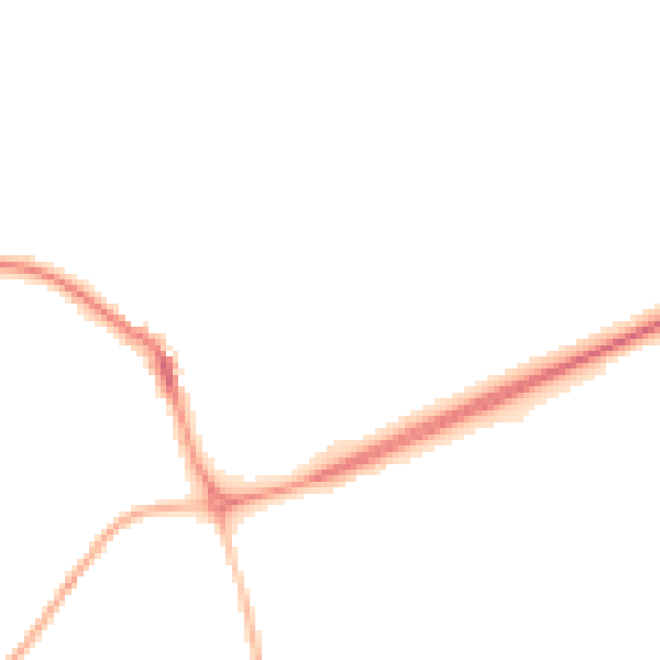 Night-time road noise heatmap for NR25 6BS