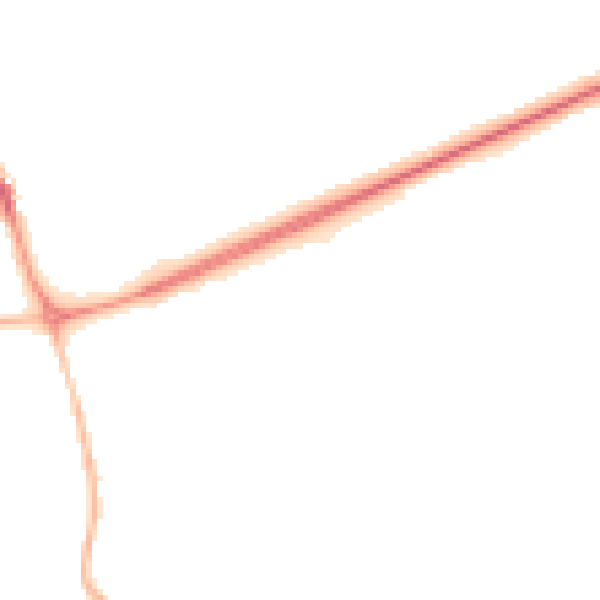 Night-time road noise heatmap for NR25 6BT