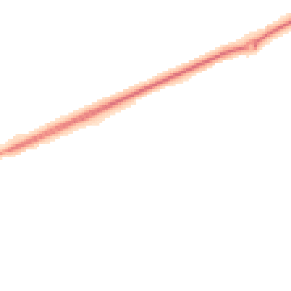 Night-time road noise heatmap for NR25 6DJ