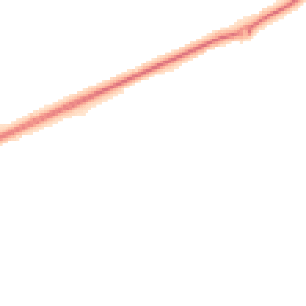 Night-time road noise heatmap for NR25 6DQ
