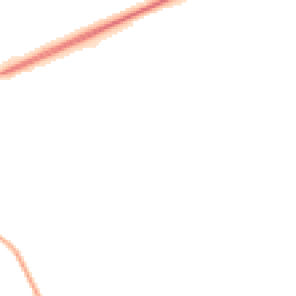 Night-time road noise heatmap for NR25 6EP