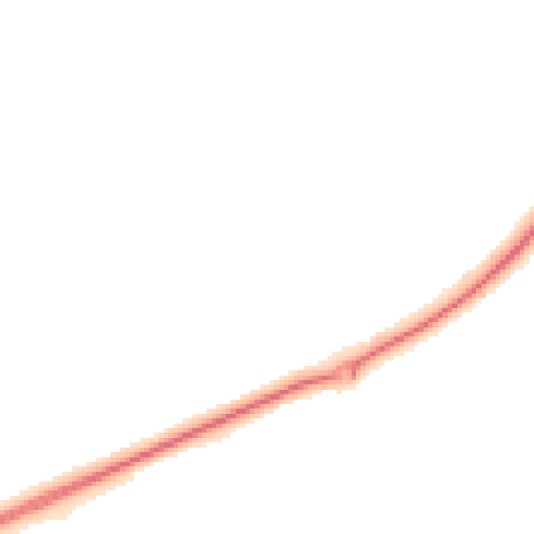 Night-time road noise heatmap for NR25 6EQ