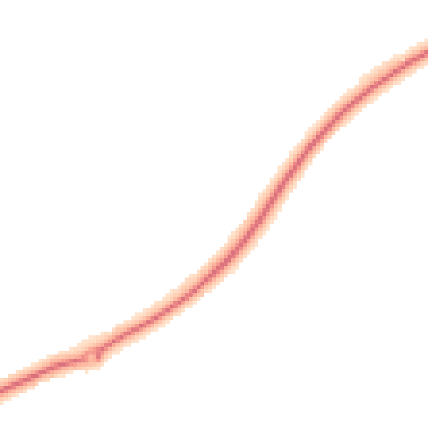 Night-time road noise heatmap for NR25 6FJ