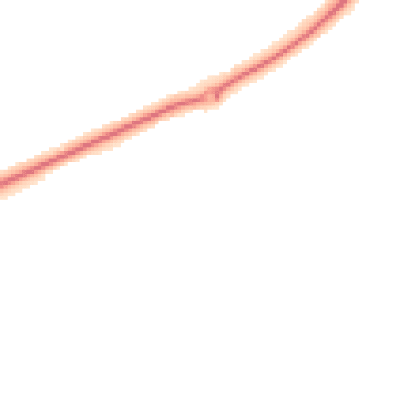 Night-time road noise heatmap for NR25 6GE