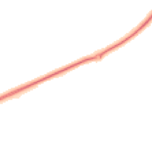 Night-time road noise heatmap for NR25 6GP