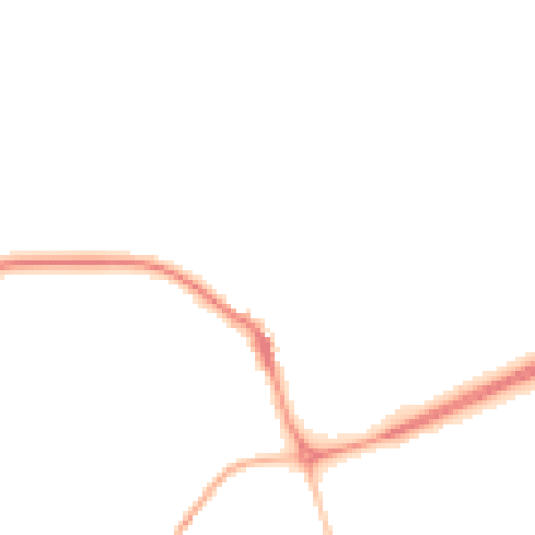 Night-time road noise heatmap for NR25 6JJ
