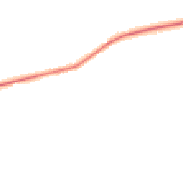 Night-time road noise heatmap for NR25 6NL
