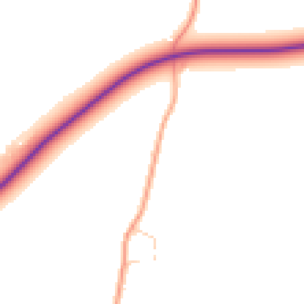 Daytime road noise heatmap for NR25 6PQ