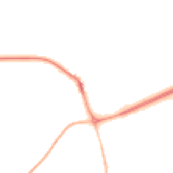 Night-time road noise heatmap for NR25 6SA