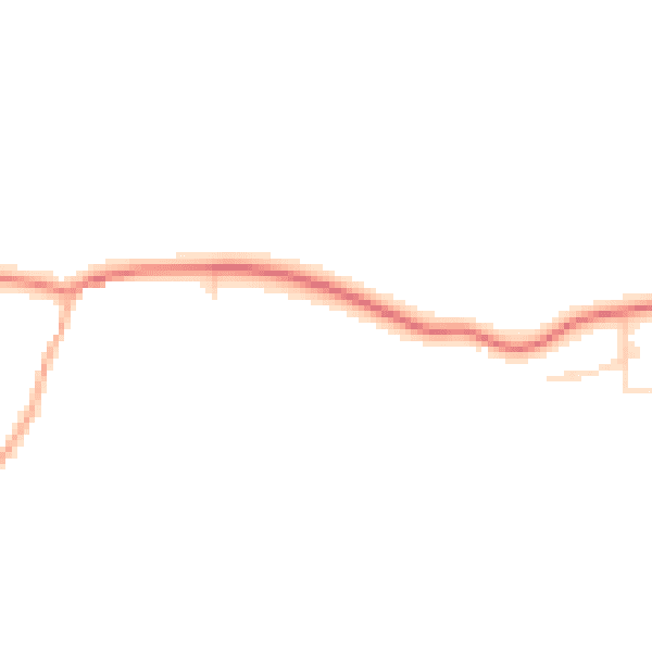 Daytime road noise heatmap for NR25 7EG