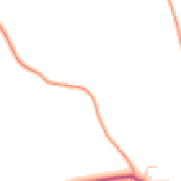 Daytime road noise heatmap for NR25 7JL