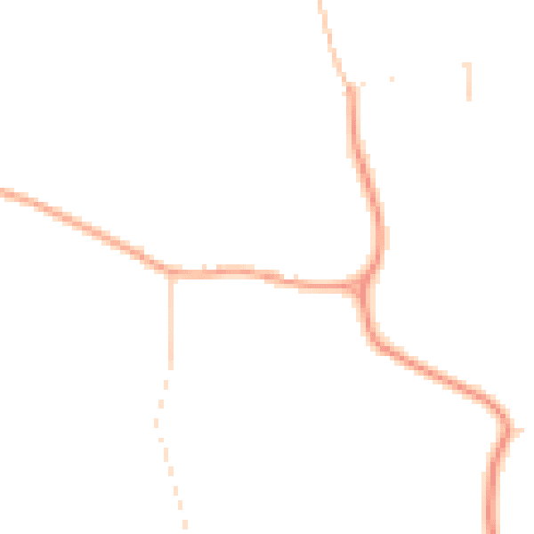 Daytime road noise heatmap for NR25 7LJ