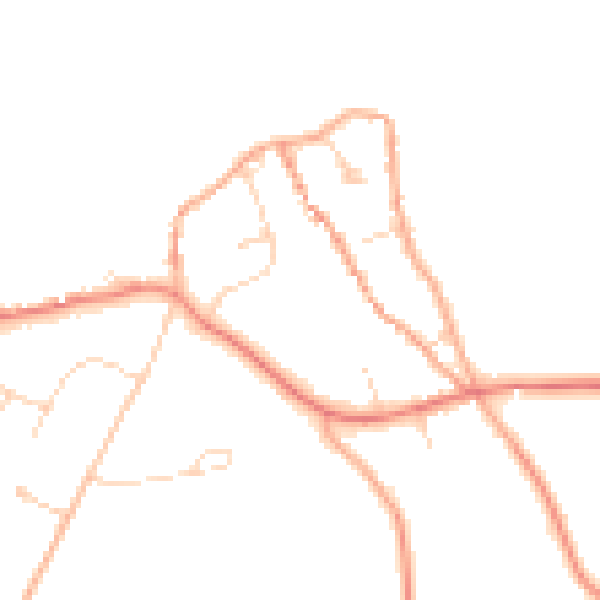 Daytime road noise heatmap for NR25 7NH