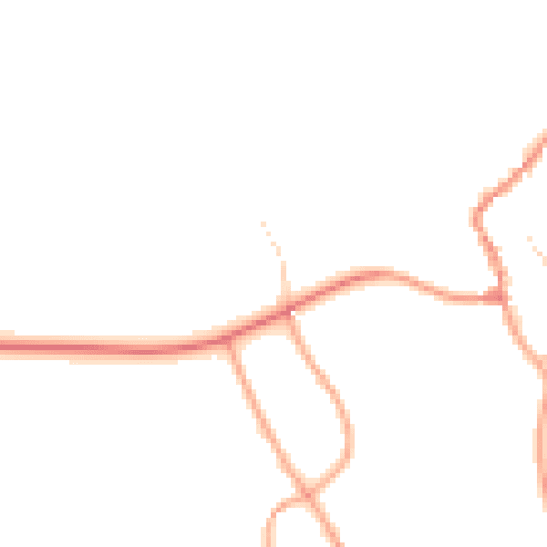 Daytime road noise heatmap for NR25 7TE