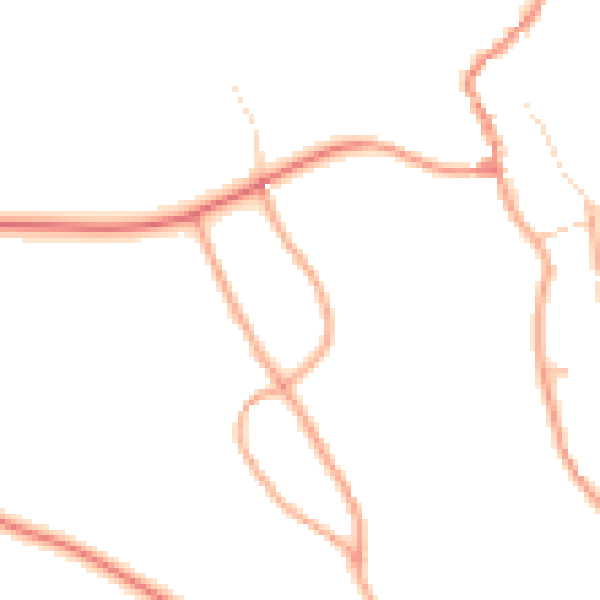Daytime road noise heatmap for NR25 7TF