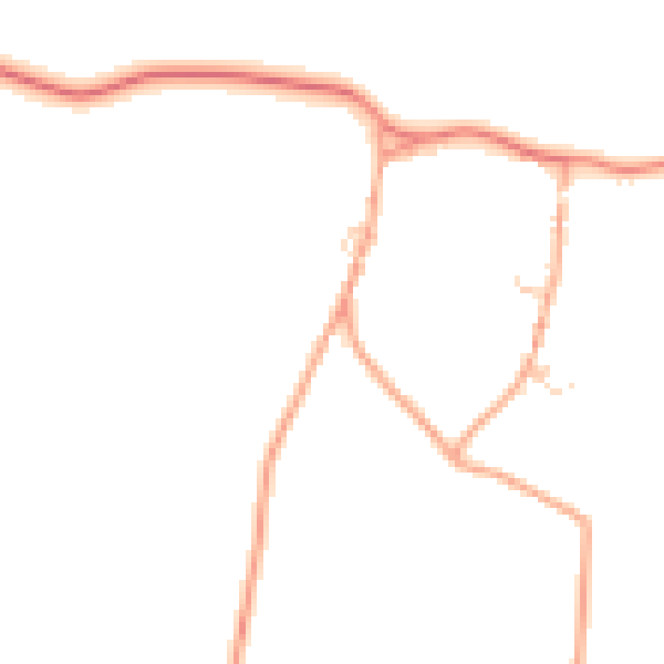 Daytime road noise heatmap for NR25 7XB