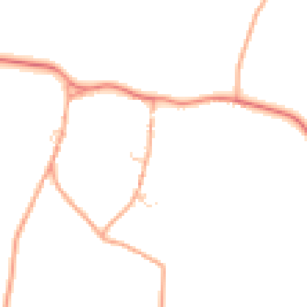 Daytime road noise heatmap for NR25 7XH