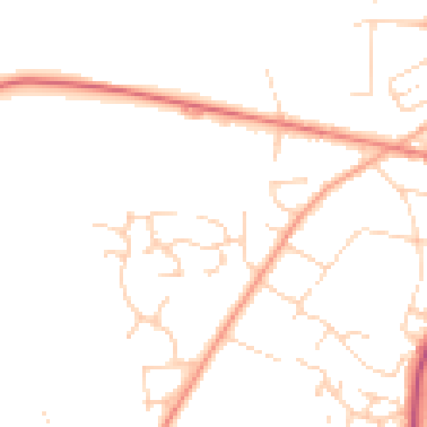 Daytime road noise heatmap for NR26 8AX