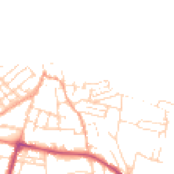Daytime road noise heatmap for NR26 8BJ