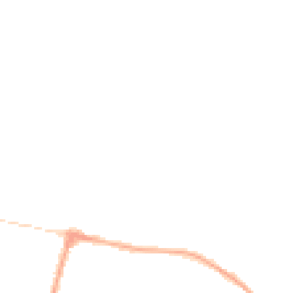 Night-time road noise heatmap for NR26 8EH