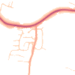 Daytime road noise heatmap for NR26 8SJ
