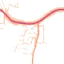 Daytime road noise heatmap for NR26 8YJ