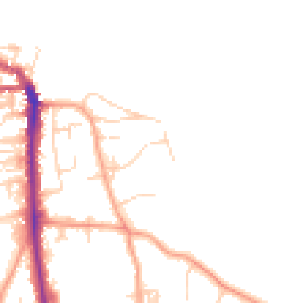 Daytime road noise heatmap for NR27 0AR