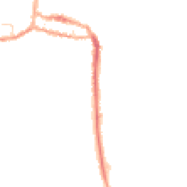 Night-time road noise heatmap for NR27 0AY