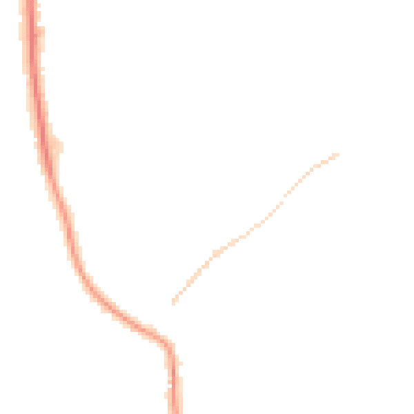 Night-time road noise heatmap for NR27 0DB