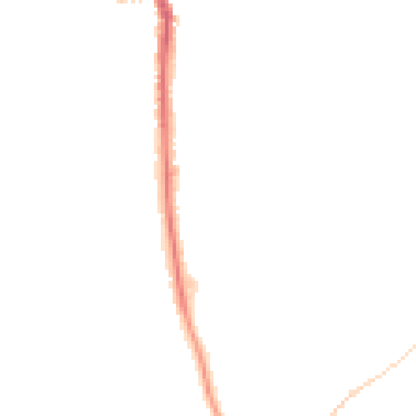 Night-time road noise heatmap for NR27 0DE