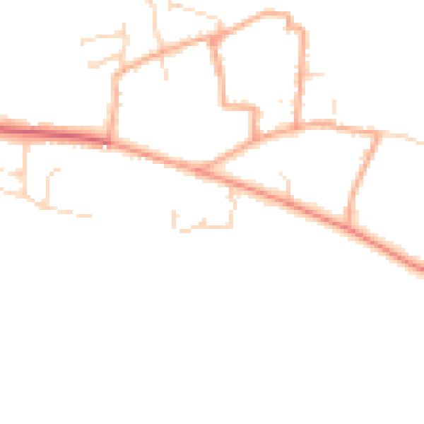 Daytime road noise heatmap for NR27 0FL