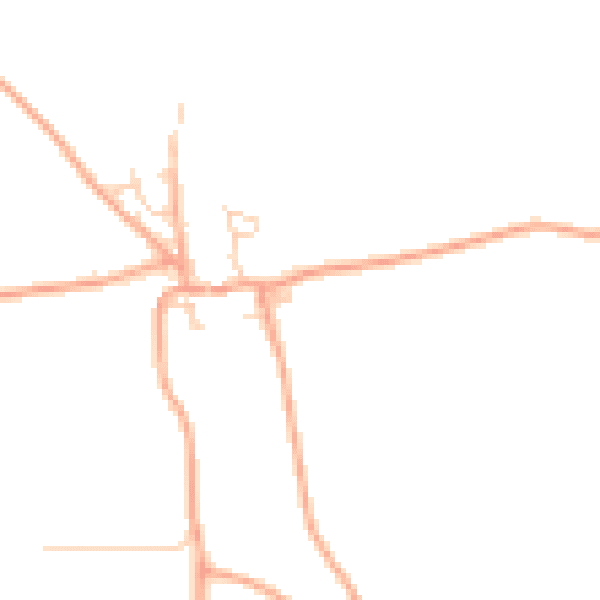 Daytime road noise heatmap for NR27 0NW
