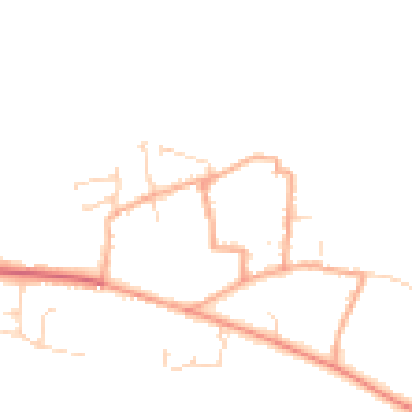 Daytime road noise heatmap for NR27 0PL