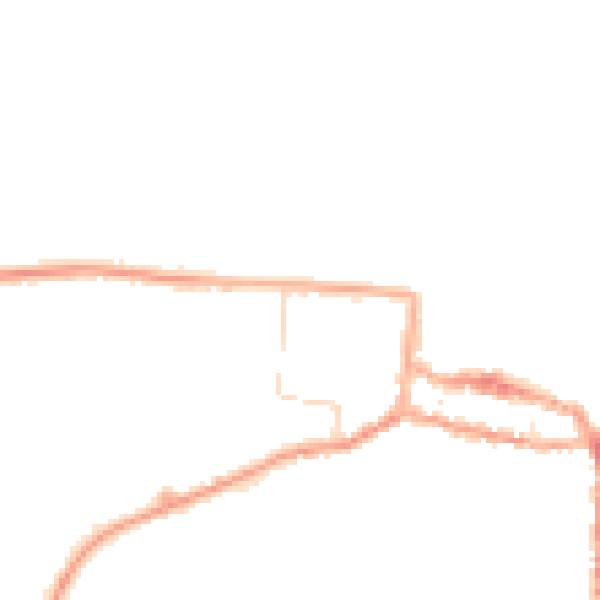 Night-time road noise heatmap for NR27 9AZ