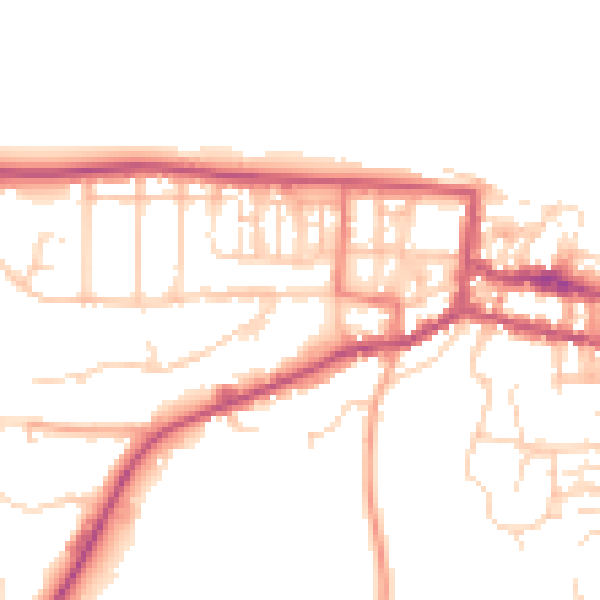 Daytime road noise heatmap for NR27 9BS
