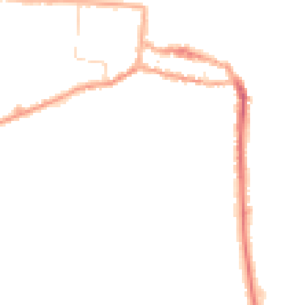 Night-time road noise heatmap for NR27 9DW