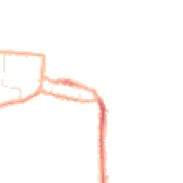 Night-time road noise heatmap for NR27 9ES