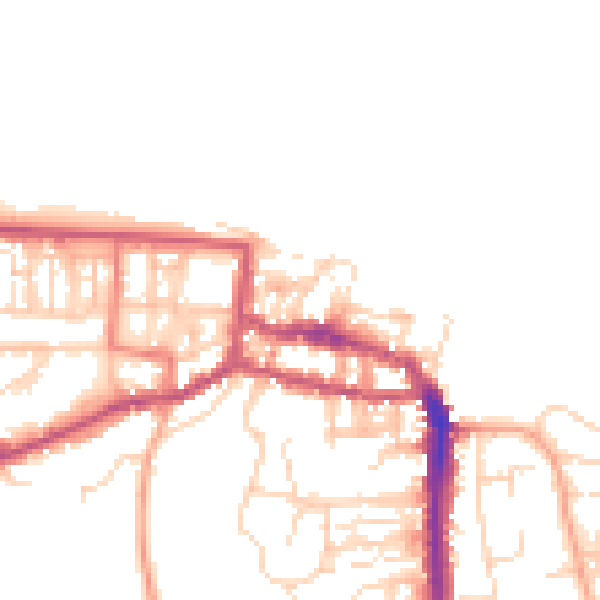 Daytime road noise heatmap for NR27 9HN