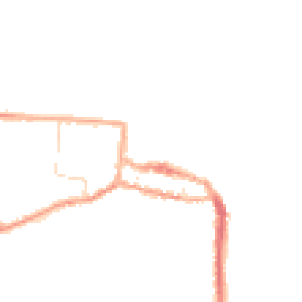 Night-time road noise heatmap for NR27 9HN