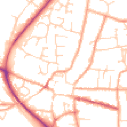 Daytime road noise heatmap for NR28 0AR