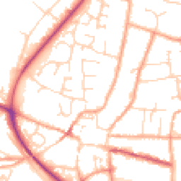Daytime road noise heatmap for NR28 0AZ