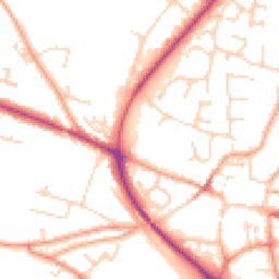 Daytime road noise heatmap for NR28 0BZ