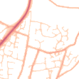 Daytime road noise heatmap for NR28 0DL