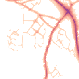 Daytime road noise heatmap for NR28 0EX