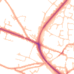 Daytime road noise heatmap for NR28 0TL