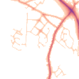 Daytime road noise heatmap for NR28 0WB