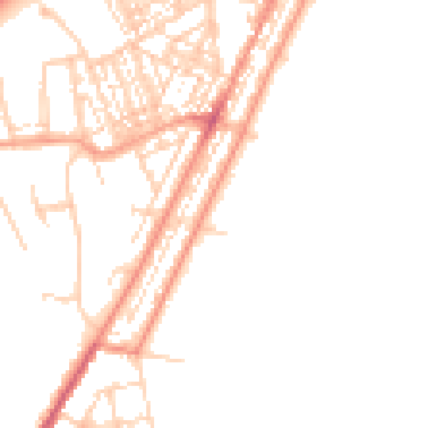 Daytime road noise heatmap for NR33 0DH