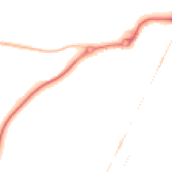 Night-time road noise heatmap for NR33 0HA