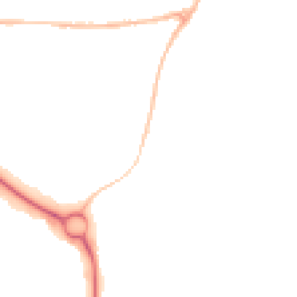 Night-time road noise heatmap for NR33 7BN