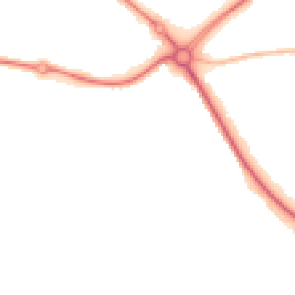 Night-time road noise heatmap for NR33 8TJ